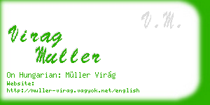 virag muller business card