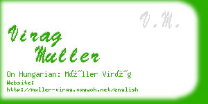 virag muller business card